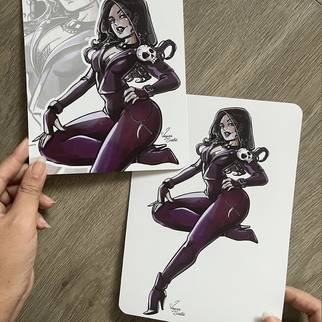 Impression les Monstres en Pin-up A5