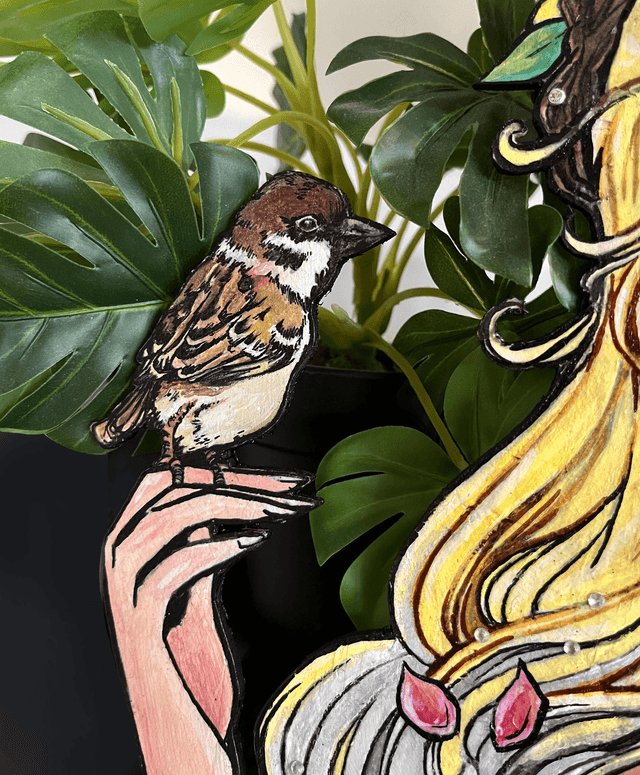 Pin-up sur bois: Aube & Crépuscule