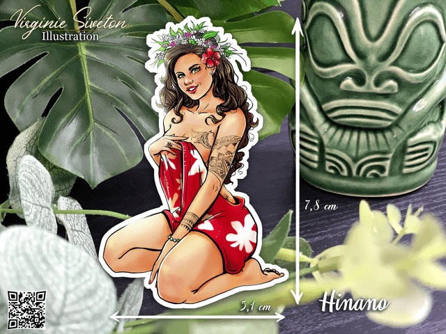 Sticker Pin-up des îles