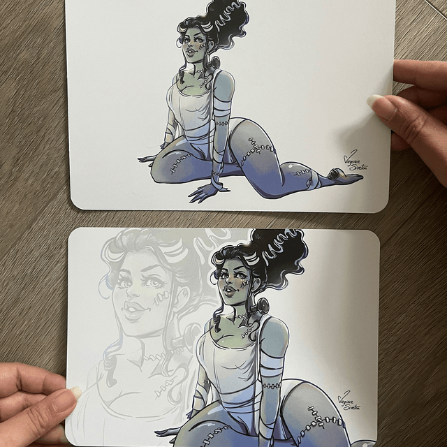 Impression les Monstres en Pin-up A5 